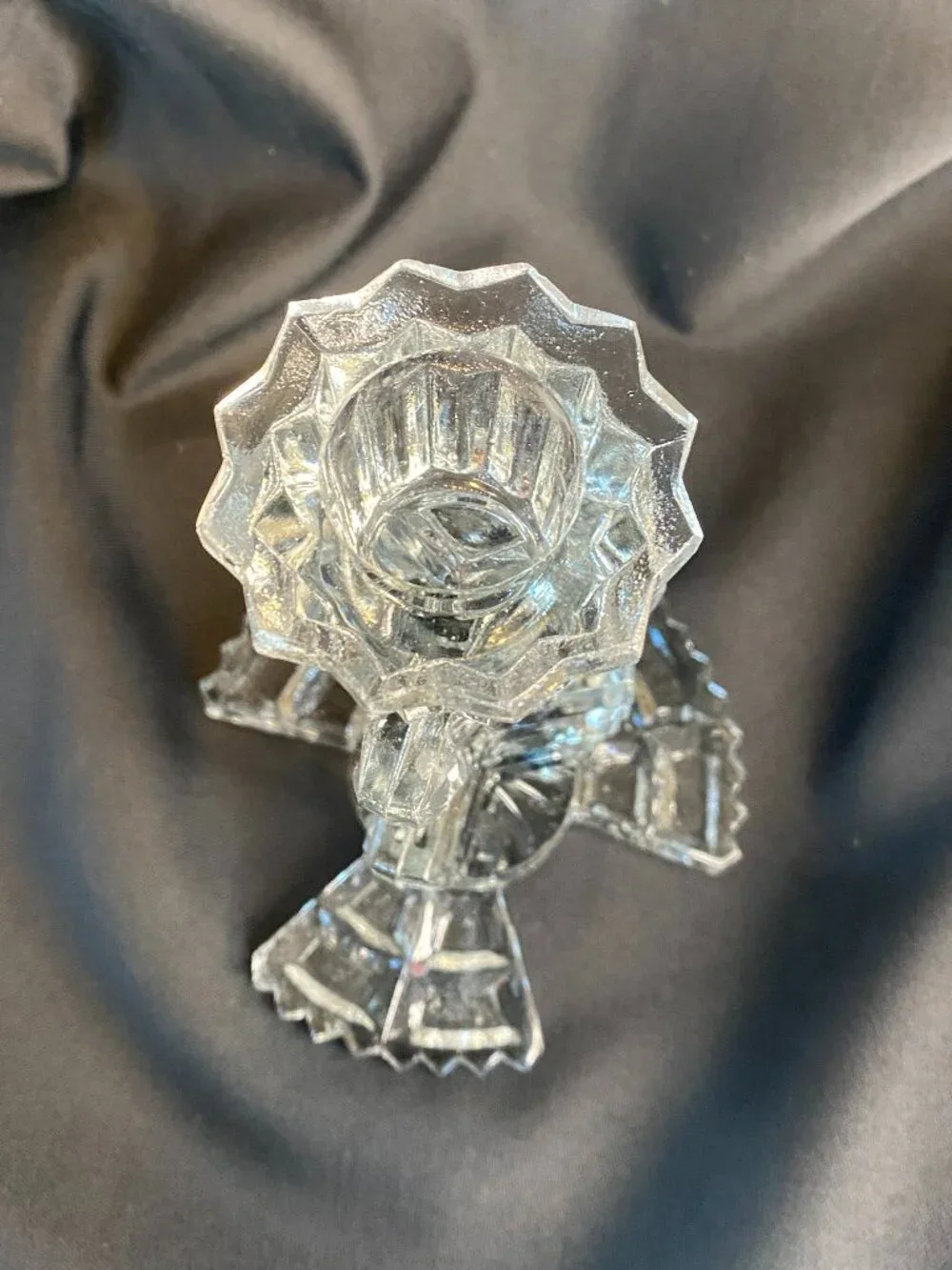 Bagley & Co 1930's Art Deco Glass Duchess (pattern no. 3103) Candlestick Holder